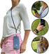 Black Universal Cell Phone Lanyard with Adjustable Strap - Phone Necklace Comfortably Around The Neck, Compatible with All Smartphones - Multipurp...