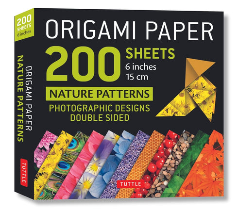 Origami Paper 200 sheets Nature Patterns 6" (15 cm): Tuttle Origami Paper: High-Quality Double Sided Origami Sheets Printed with 12 Different Desi...