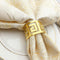 Set of 6 Napkin Rings for Dinning Table Setting- Napkin Holder Rings for Holiday Party, Home Kitchen for Casual or Formal Occasion,Wedding Party D...