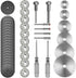 Cutting Wheel Set Compatible with Plastic 36pcs for Rotary Tool, HSS Circular Saw Blades 6pcs, Resin Cutting Discs 20pcs, 545 Diamond Cutting Whee...