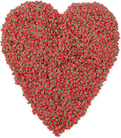 Framendino, 100g Strawberry Slime Charms Resin Flatbacks Polymer Clay Sprinkles for DIY Crafts Decoration...