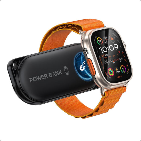 Portable Charger for Apple Watch, 1200mAh Travel Power Bank Magnetic Wireless Charger Station for iWatch Series 9/8/UItra/7/6/5/4/3/2/SE......