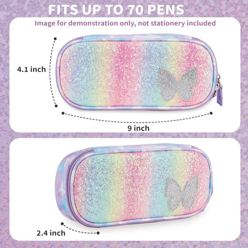 Pencil Case for Boys Girls,Large Capacity Multi-slot Kids Mark Pouch, Adult Big Pencil Bag with Zipper, Teens Large Storage Pencil Box for School ...