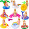 UNICORN ELEMENT 9 Pcs Cute 11.5 Inch Girl Doll Swim Accessories Set Swimming Pool Floaties Party Ring Inflatable Drink Holder for 11.5" Girl Dolls...