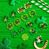 80pcs St.Patrick's Day Dog Bows, Holiday Pet Samll Dog Hair Grooming Bows with Rubber Bands, St.Patrick's Day Green Lucky Clover Element Dog Hair ...