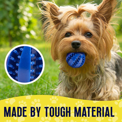Fillable Treat Ball for Dogs to Keep Them Busy for Hours, 1.5" Puppy Puzzle Balls for Teething Dogs, Dog Crate Mind Stimulating Games for Puppy Bo...