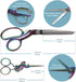 JubileeYarn Unicorn Scissors Heavy Duty Sewing Set - 2 Scissors, Blue Measuring Tape...
