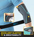 HiRui 2 PACK Elbow Brace for Men Women, Elbow Compression Sleeves With Adjustable Straps, Tennis Elbow Golfer Elbow Treatment Arm Support for Work...