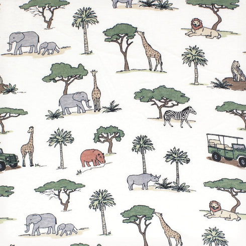 Hudson Baby Unisex Baby Cotton Fitted Crib Sheet, Going On Safari, One Size...