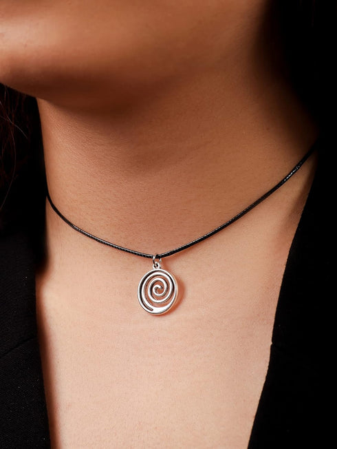 Sacina Gothic Spiral Choker Necklace, Black Choker, Boho Necklace, Gothic Necklace, Christmas New Year Jewelry Gift For Women...