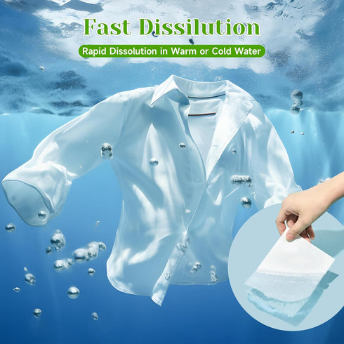 Travel Laundry Detergent - Laundry Sheets Detergent Eco-friendly No Plastic Recyclable Packaging,Washing Detergent Soap Strips for Home Dorm Trave...