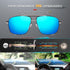 SIPLION Men's Driving Polarized Rectangular Square Sunglasses Metal Frame...