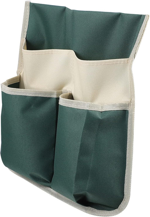 DOITOOL Garden Kneeler Tool Bag Foldable Portable Oxford Cloth Gardening Tool Storage Organizer, Multi- Pockets Gardening Hand Tool Pouch (Green)...