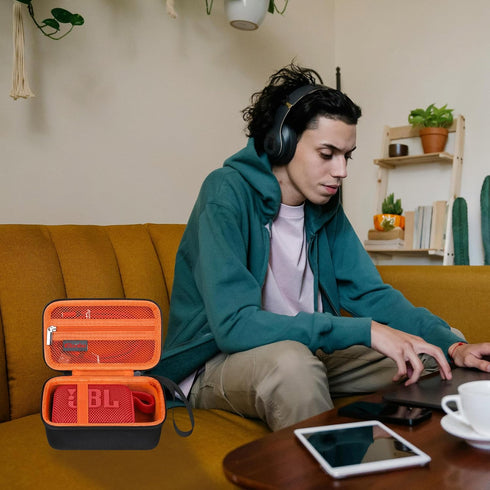Carrying Case for JBL Go 3 / JBL Go 4 Portable Bluetooth Speaker, Waterproof Dustproof Speaker Storage Holder,Wireless Compact Speaker Travel Prot...