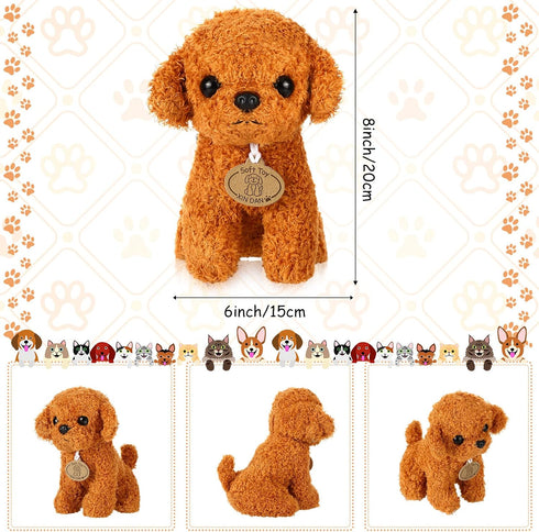 4 Pcs Cute Dog Stuffed Animal Toy Puppy, 7 Inch Stuffed Dog Plush Puppy Stuffed Animal for Boys and Girls, Party Decorations, Birthday Gifts (Cute...