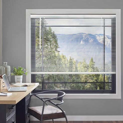 CHICOLOGY Blinds for Windows, Mini Blinds, Window Blinds, Door Blinds, Blinds & Shades, Camper Blinds, Horizontal Window Blinds, White (Commercial...