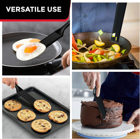 Mueller EuroPhoria Series Spatula, Heat Resistant Nylon Kitchen Turner, Cooking Utensils for Flipping Pancakes, Eggs, Burgers, Crepes and More, Pe...