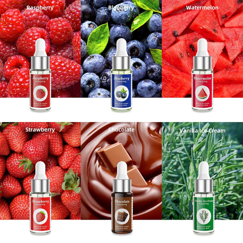 Nomeca Food Flavoring Oil, Fruit Vanilla Cream Chocolate Strawberry Candy Flavors for Baking, Cooking and Lip Gloss Making - Water & Oil Soluble -...
