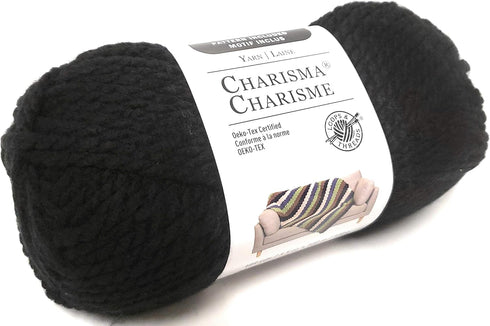 Loops and Threads Yarn Charisma 1 Ball Black 3.5 ounces......