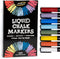 Chalk Markers - 8 Pastel Fine Tip, Erasable, Non-Toxic, Water-Based, For Kids & Adults for Glass or Chalkboard Markers for Businesses, Restaurants...