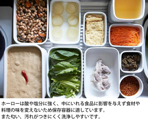 Noda Horo White Enamel Stockpot Food Container (S) Imported from Japan (One Pack)...