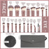Travel Makeup Brush Set 18 Pcs Professional Makeup Brushes with Case & Makeup Remover Pads Premium Synthetic Travel Brush Set Eyeshadow Foundation...