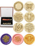 Yoption Wax Seal Stamp Gift Box Kit, 6 Pieces Flowers and Animals Sealing Wax Stamp Heads with 1 Wooden Hilt Set, Wax Stamp Kit for Envelopes Invi...