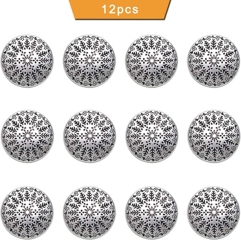 12 Pieces Metal Blazer Buttons Set, 23mm Silver Buttons with Shank for Blazers, Suits, Jackets...