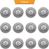 12 Pieces Metal Blazer Buttons Set, 23mm Silver Buttons with Shank for Blazers, Suits, Jackets...