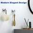 Towel Hooks for Bathrooms, Polished Chrome Towel Hook for Kitchen Bathroom, SUS304 Stainless Steel Coat Hook, Heavy Duty Towels Holder Hooks for H...