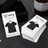 Zonon 100 Pieces Black T-Shirt Washing Instructions Cards Shirt Care Instructions Cards with Shirt Graphic Customer Direction Cards Clothing Packa...