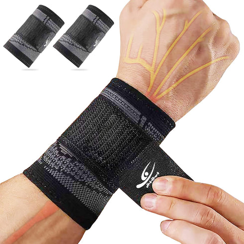 HiRui Wrist Brace Wrist Wraps Compression Wrist Strap, Wrist Support for Work Fitness Weightlifting Sprains Tendonitis, Carpal Tunnel Arthritis, P...
