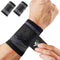 HiRui Wrist Brace Wrist Wraps Compression Wrist Strap, Wrist Support for Work Fitness Weightlifting Sprains Tendonitis, Carpal Tunnel Arthritis, P...