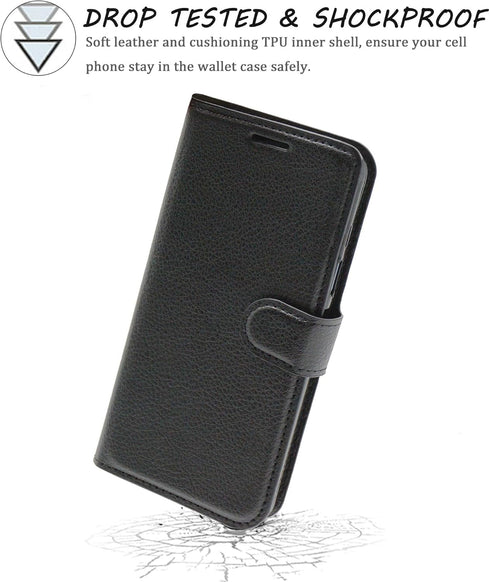 Galaxy J7 Neo/J700/Core/Nxt Case Wallet Black, Samsung Galaxy J7 2015 Leather Case, Slim PU Leather Flip Cover with Card Holder Kickstand Magnetic...