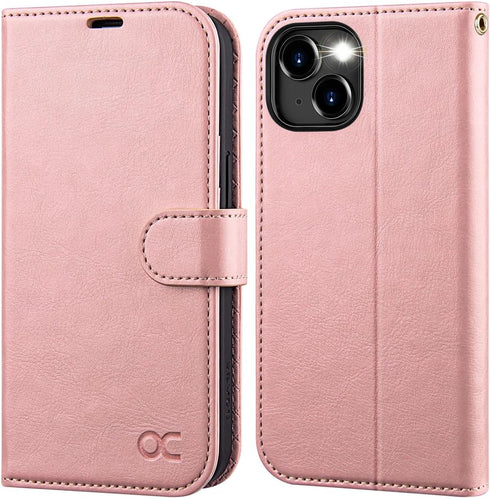 OCASE Compatible with iPhone 15 Plus Wallet Case, PU Leather Flip Folio Case with Card Holders RFID Blocking Kickstand [Shockproof TPU Inner Shell...