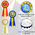 Premium Award Ribbons Blue,Red,White - 1st, 2nd, 3rd Place - 1 Set (3 Ribbons) - First Second Third Place Winner Ribbons...