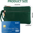 Women's Leather Coin Purse, Small Coin Purse for Women, Small Zipper Coin Purse with Double Zipper Detachable Wrist Strap Coin Purse for Women Coi...