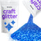 Hemway Craft Glitter - Sapphire Blue | 100g Fine Metallic Sequin Flakes for Resin & Epoxy Crafts | Supplies for Tumblers, Cards, Jewellery, Candle...