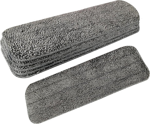 6 Pack Microfiber Spray Mop Replacement Heads for Wet Dry Mops, Premium Floor Cleaning Pads, Reusable Replacement Refills Compatible with Bona Flo...
