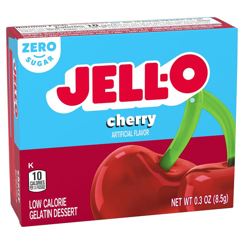 Jell-O SugarFree Gelatin Dessert Black Cherry, 0.3 oz. (Pack of 4)...