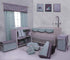 Bacati Clouds in The City Clouds Quilted Changing Pad Cover, Mint/Grey...