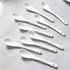 6PCS Porcelain White Coffee Spoons Espresso Spoons Tea Sauce and Desserts Ceramic Spoons...