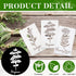 20 Pcs Herb Stencils for Painting Reusable Kitchen Garden Stencils Plastic Plant Stencils for Crafts Painting Art Stencils for DIY Scrapbook Wall ...