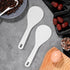 2PCS Rice Serving Spoon White Non-Stick Rice Spoon Paddle Rice Cooker Spoon Large Plastic Rice Spatula 7.95 Inch...