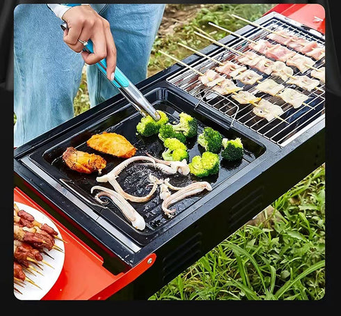 Baking and Frying Pan, 11.8 Inch x 9.8 Inch Iron Plate with Two Handle for Roast Meat, Baking Cake, Bread and other Foods (1)...