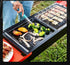 Baking and Frying Pan, 11.8 Inch x 9.8 Inch Iron Plate with Two Handle for Roast Meat, Baking Cake, Bread and other Foods (1)...
