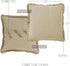 VHC Brands Prairie Winds Bedding Accessory, Green Stripes...