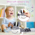 Infant Baby Musical Caterpillar Stuffed Animal Toy/Donkey Plush Toys,Multi-Sensory Textures,Crinkle,with Ruler and Ring Bel,Educational Developmen...