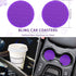 10 Pcs Leather Steering Wheel Cover for Women Cute Car Accessories Set with Seat Belt Shoulder Pads Seatbelt Covers Cup Holders Bling Start Button...