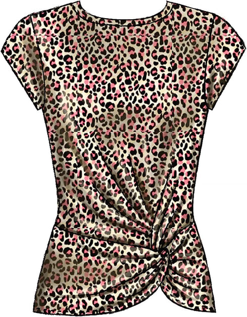 McCall Pattern Company McCall's Women's Twist Front Shirt Sewing Patterns, Sizes 16-26, various, White...
